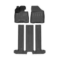 Килимки в салон Toyota Sienna AXLH40 2021+, 6 місць, Stingray 3D (3 шт.)