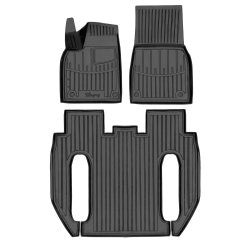 Килимки Stingray 3D (Для Plaid, 6-ти містний, 3 шт) для Tesla Model X