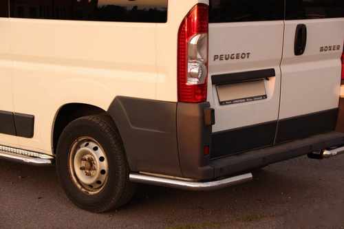 Захист заднього бампера "кути одинарні" для Citroen Berlingo 2008+
