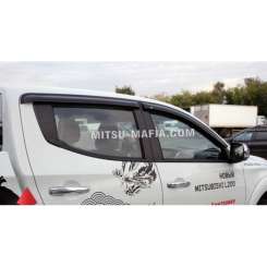 Дефлектори вікон вітровики EGR MITSUBISHI L200 DBL CAB 2015+/ Fiat FullBack # 92460035B