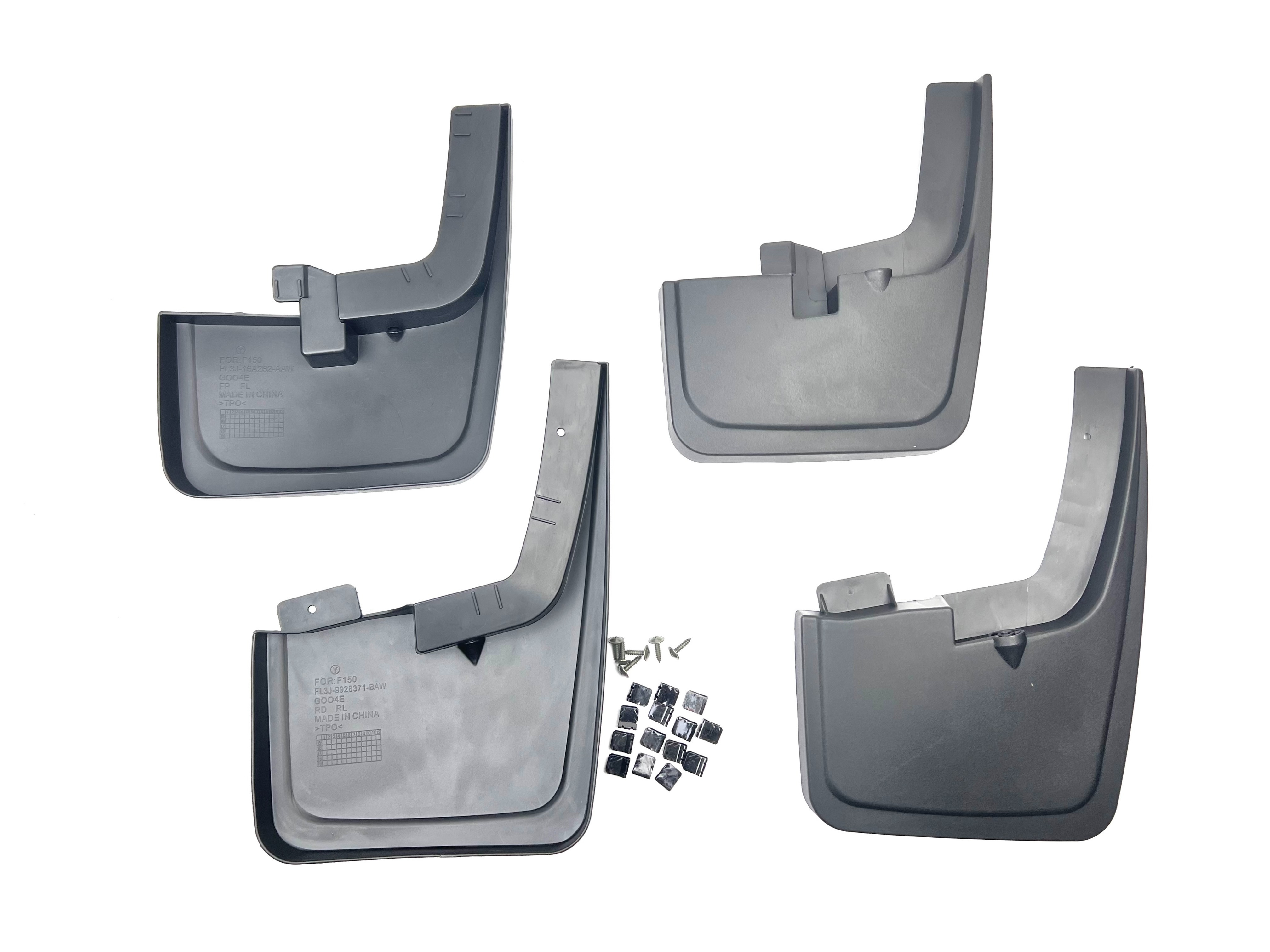 Бризковики Ford F-150, 2015-2020 з вузькими расширювачами, (4шт.)