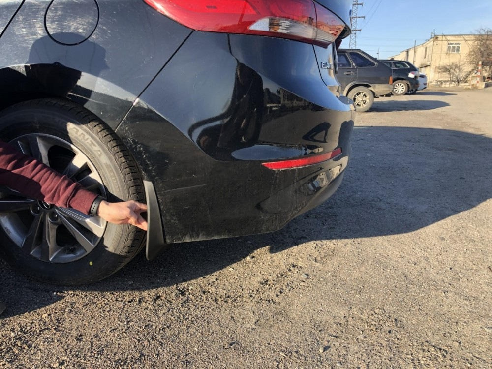 Задні бризковики для Hyundai Elantra AD 2016-2019, к-кт (2шт.)