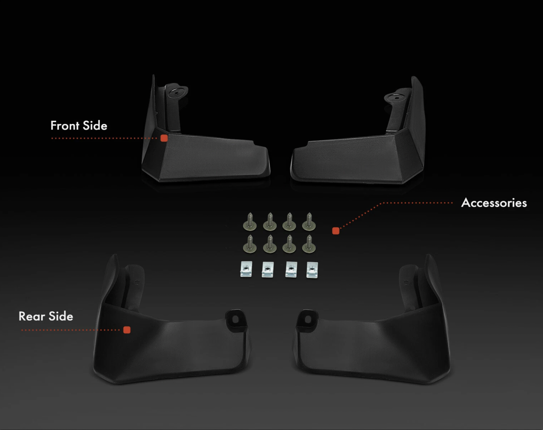 Бризковики Polestar 2 2023+ , (4шт.)