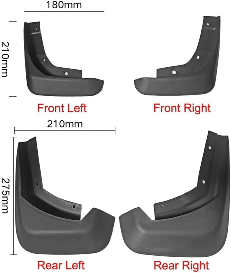 Бризковики Volvo S60 2010-2018, к-кт 4 шт. Xukey