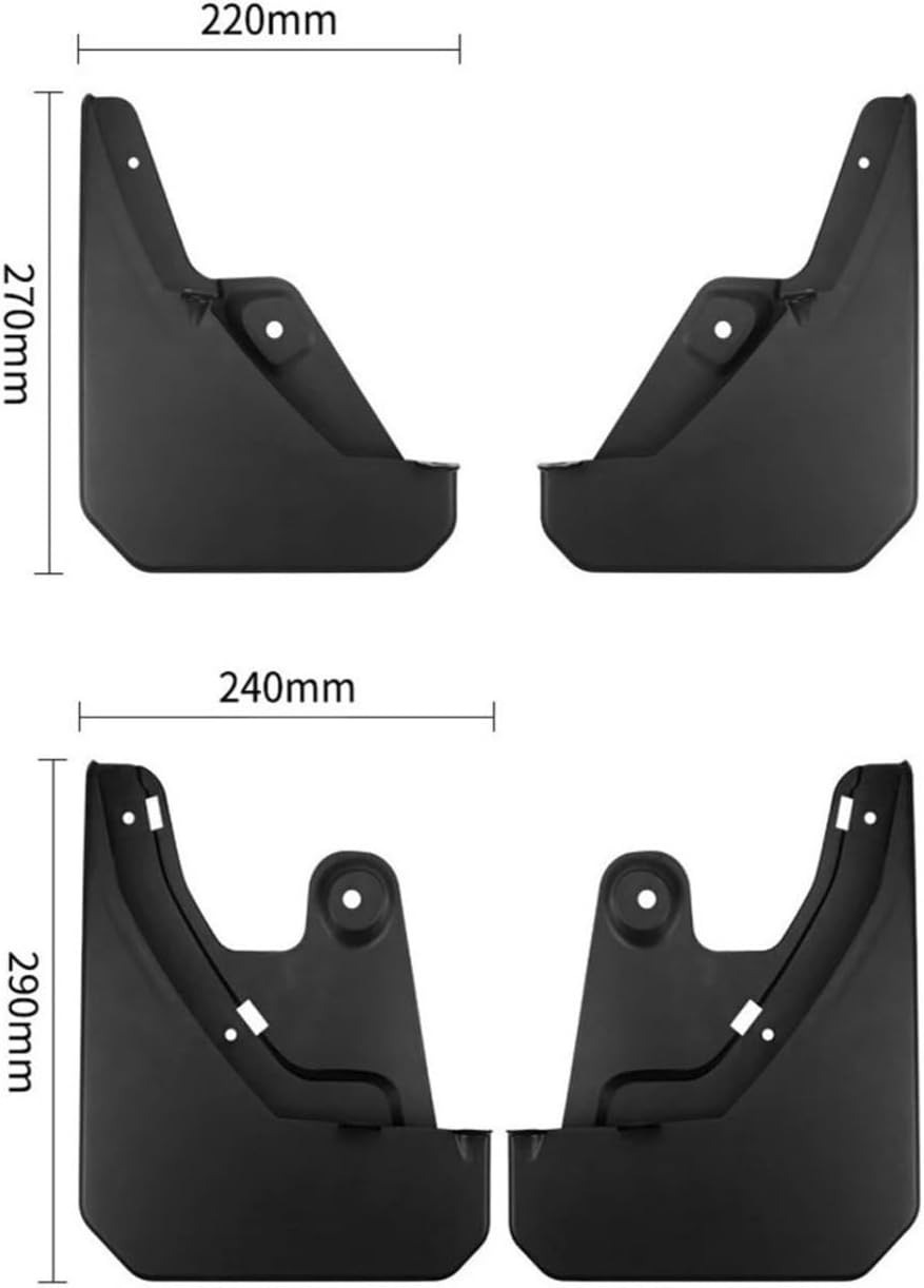Бризковики BYD Leopard 3, Fangchengbao Tai 3 (Ti03) 2025+, к-кт (4шт.)