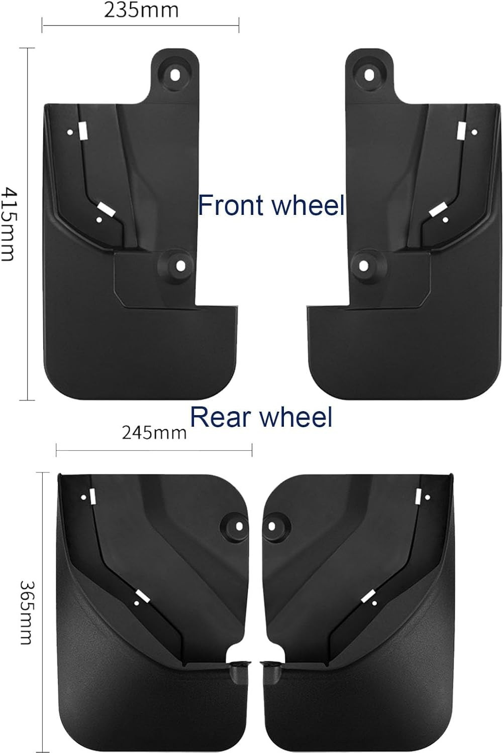 Бризковики BYD Leopard 5 2023-2024, к-кт (4шт.)