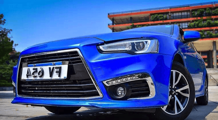 Передні LED фари DRL для Lancer 10 (Audi Q5 стиль)