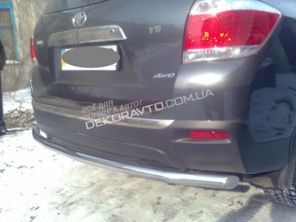 Задній захист Toyota Highlander 2010-2013