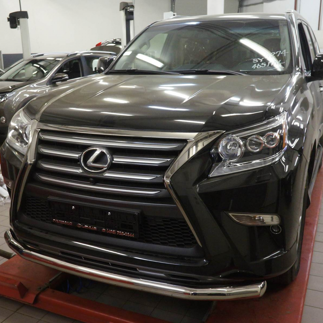 Захист переднього бампера Lexus GX460 (2014+) (одинарний) d 60