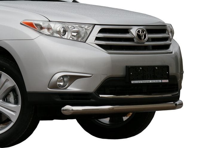 Захист переднього бампера Toyota Highlander (Тойота Хайлендер) (2010-2013) (одинарний) d 60