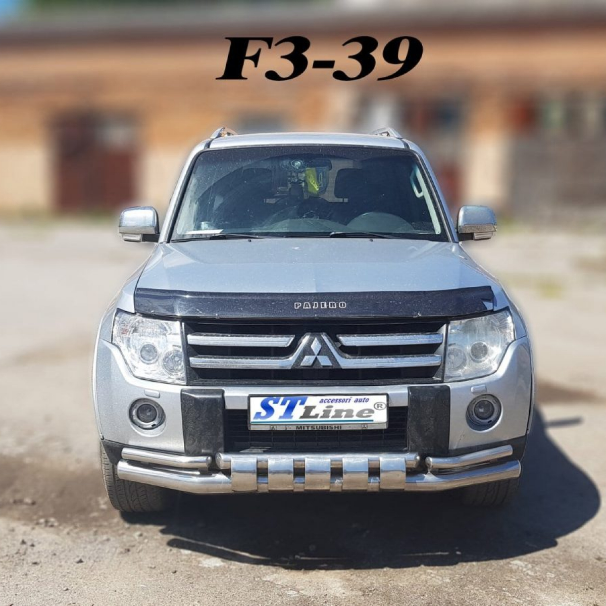 Захист переднього бампера подвійний для Mitsubishi Pajero Wagon 4 (2006+)