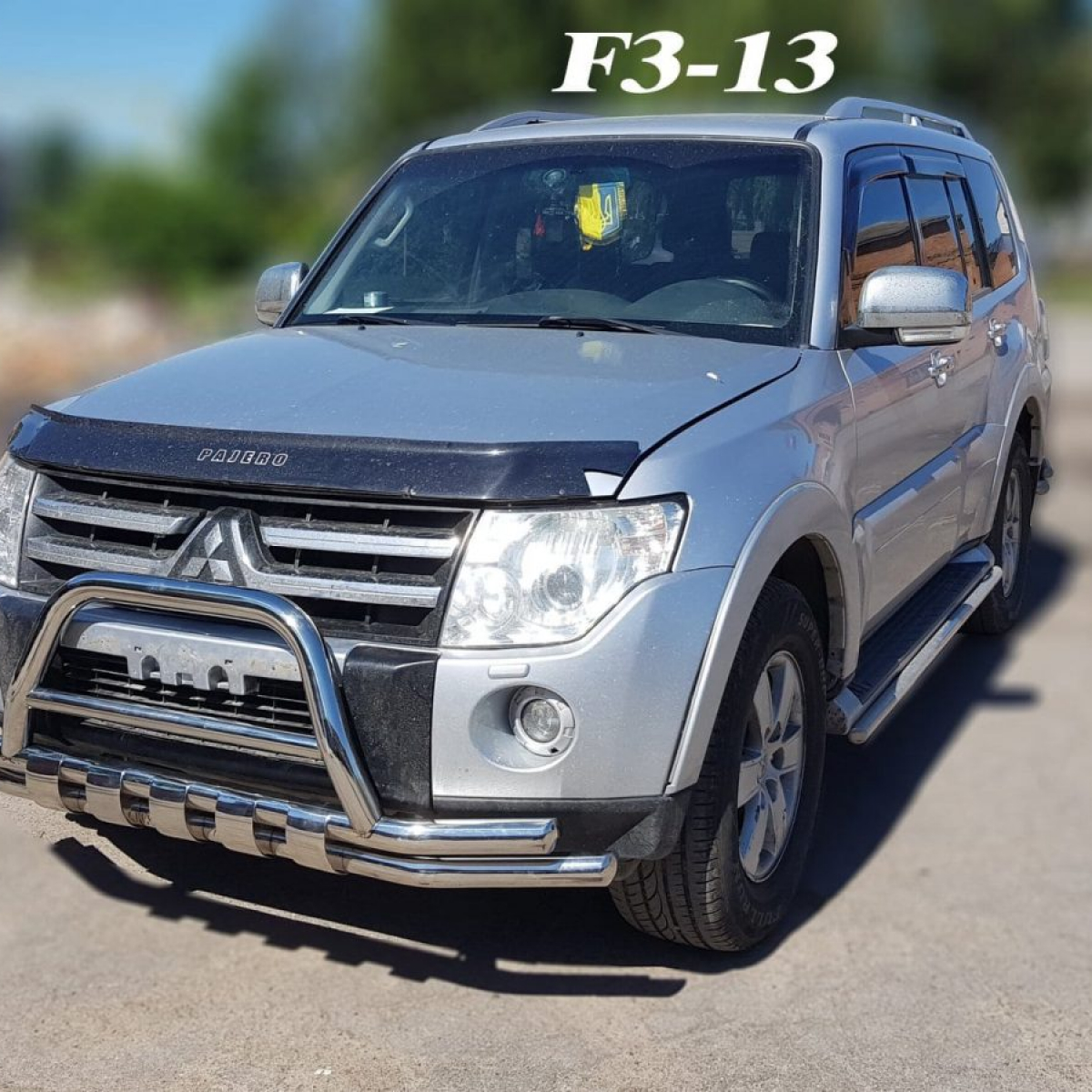 Кенгурятник з подвійним захистом бампер для Mitsubishi Pajero Wagon 4 2006-