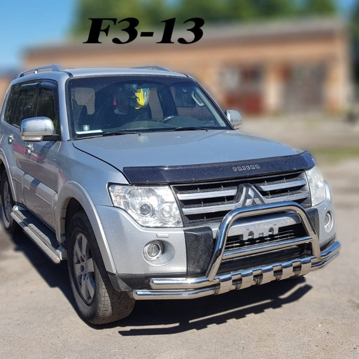 Кенгурятник з подвійним захистом бампер для Mitsubishi Pajero Wagon 4 2006-