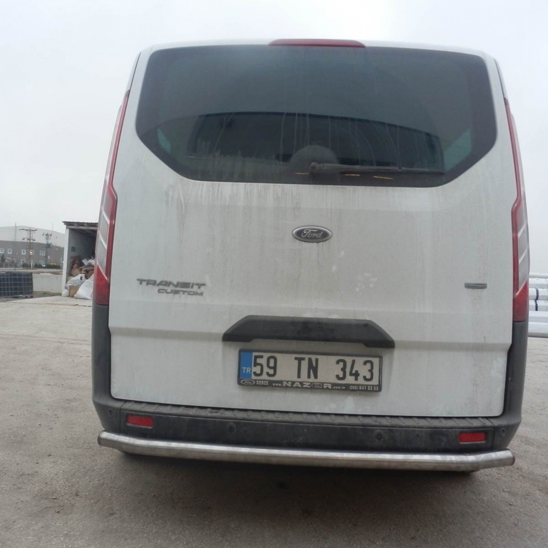 Захист заднього бампера труба для Ford Transit 2012+
