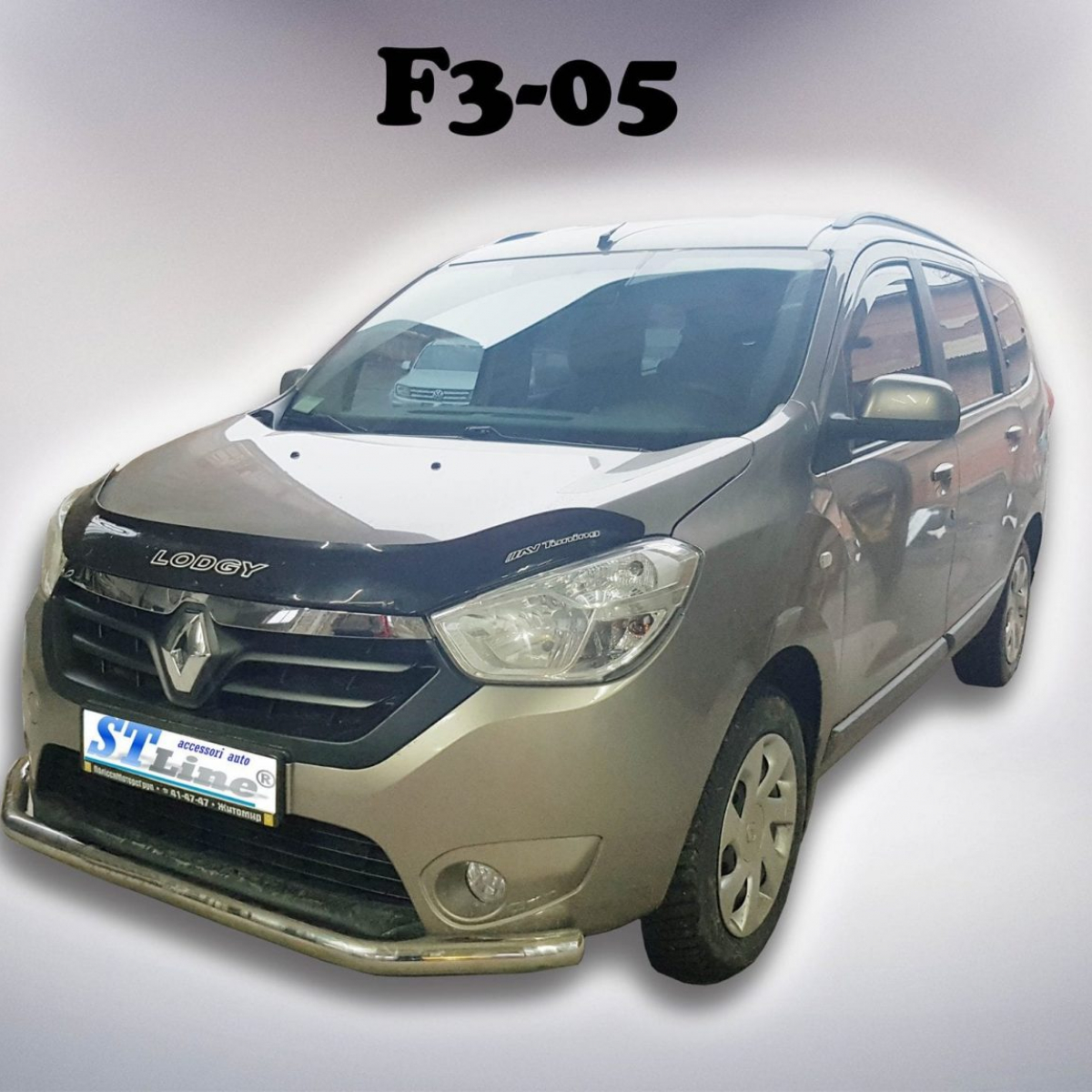 Передій захист одинарний d60 для Renault Lodgy 2013+
