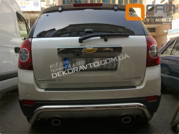 Захист заднього бампера гнута Can Otomotiv для Chevrolet Captiva