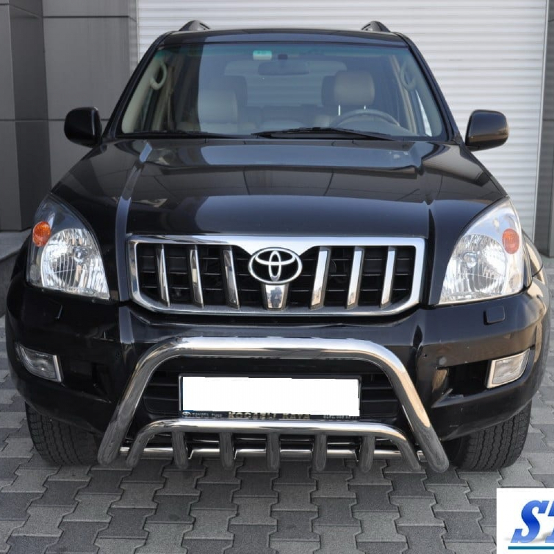 Кенгурятник з гратами для Toyota Prado 120