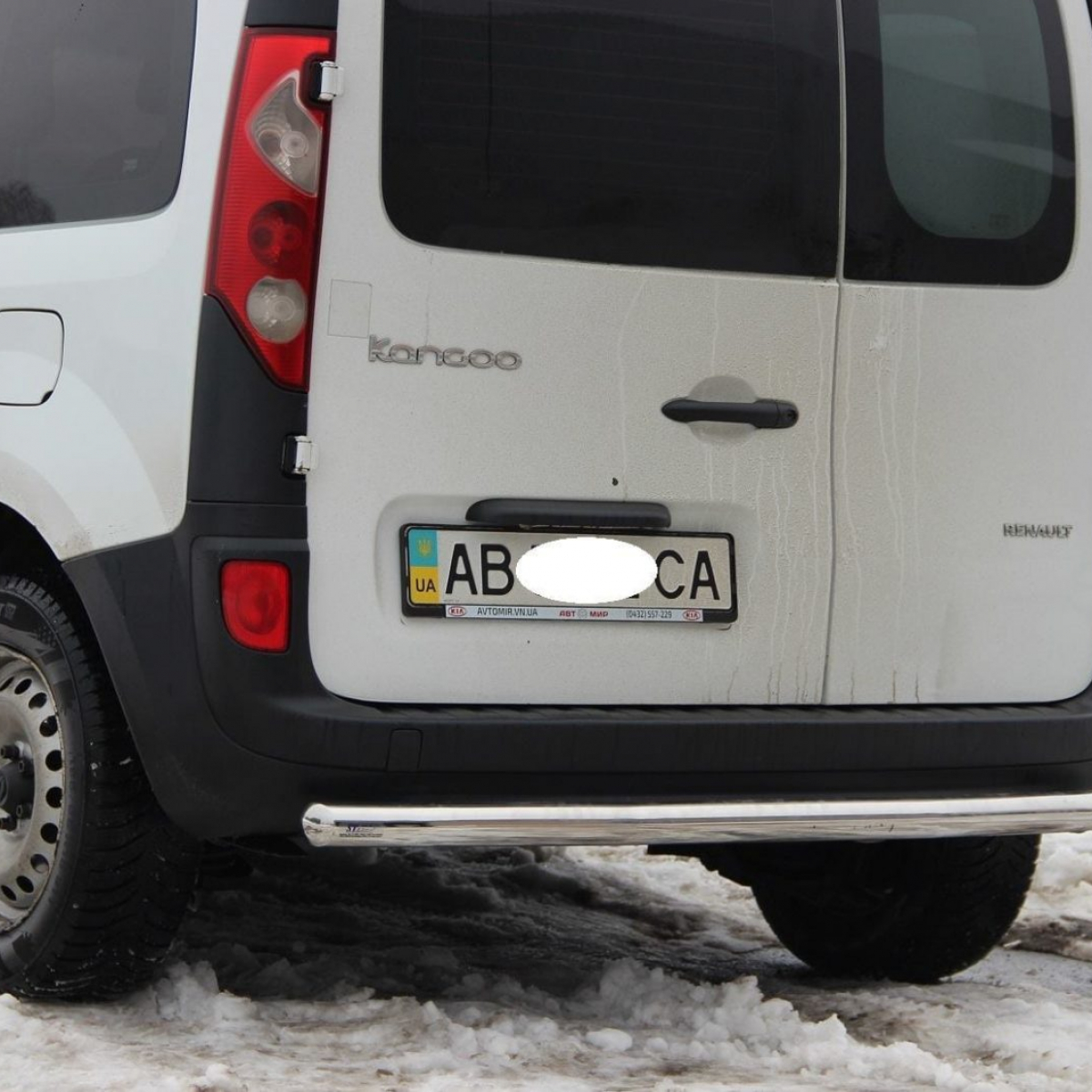 Захист заднього бампера пряма для Renault Kangoo 2008-2013