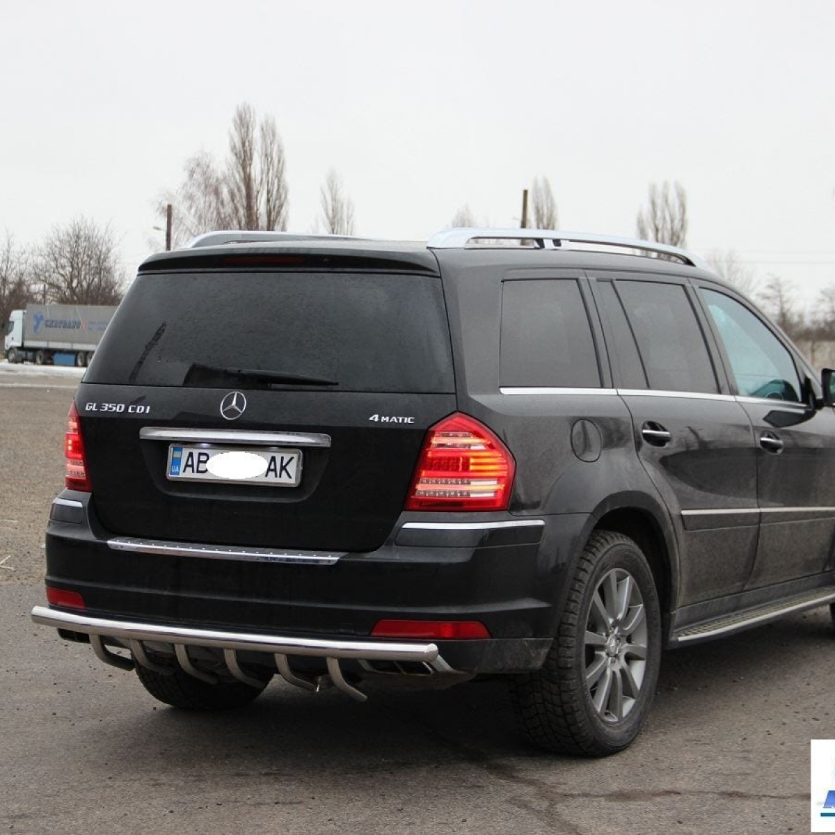 Захист заднього бампера для Mercedes GL W164 2007-2012