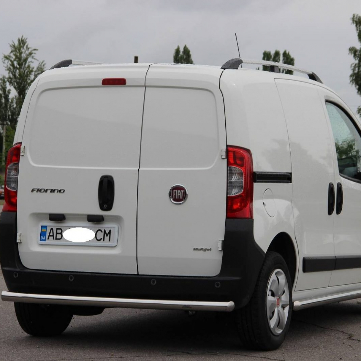 Захист заднього бампера D60 для Fiat Fiorino III 2008-2013