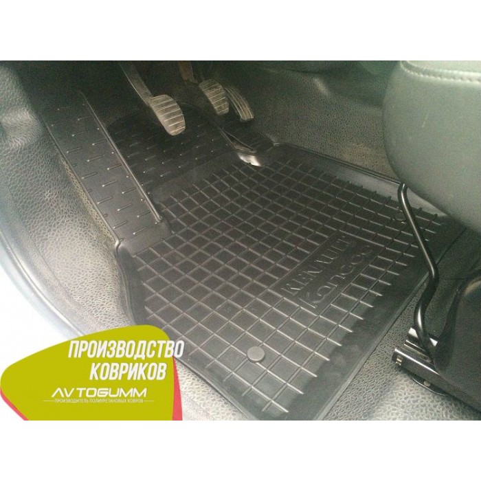 Автомобільні килимки в салон гумові (Avto-Gumm) для Renault Kangoo 2008-