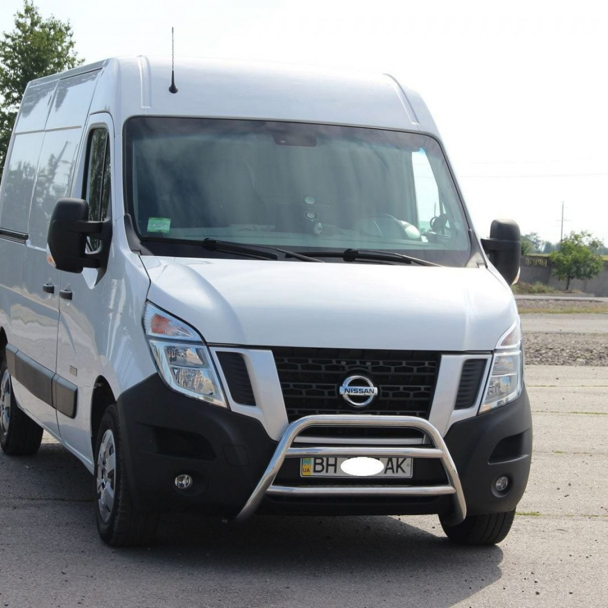 Кенгурятник з двома перемичками для Renault Master 2010+ (NISSAN NV400 2010+, Opel Movano-2010+)