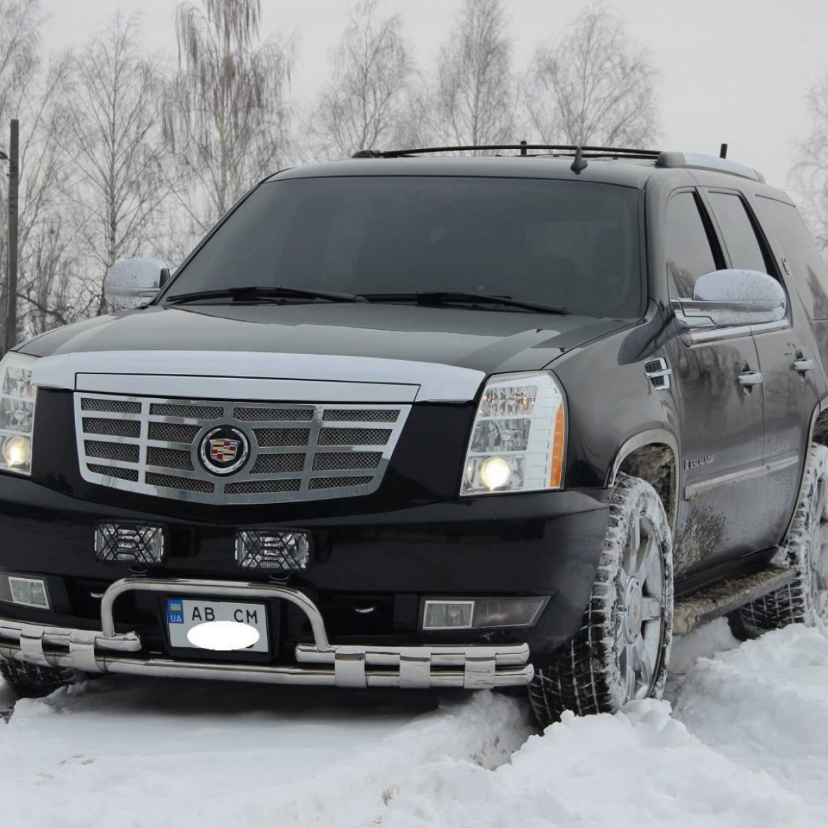 Захист переднього бампера для Cadillac Escalade 2007-2014