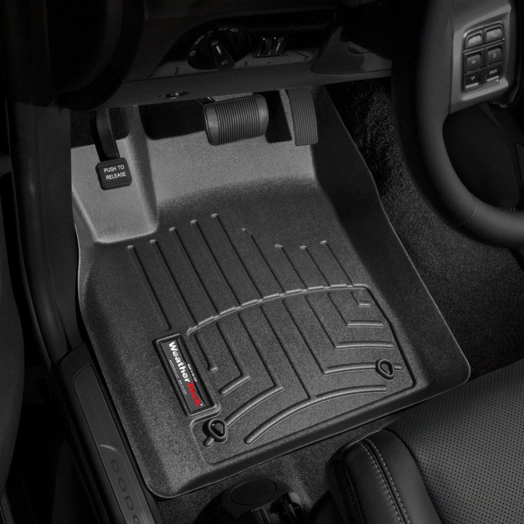 Килимки в салон для Jeep Grand Cherokee 2011 - з бортиком чорні передні 443241
