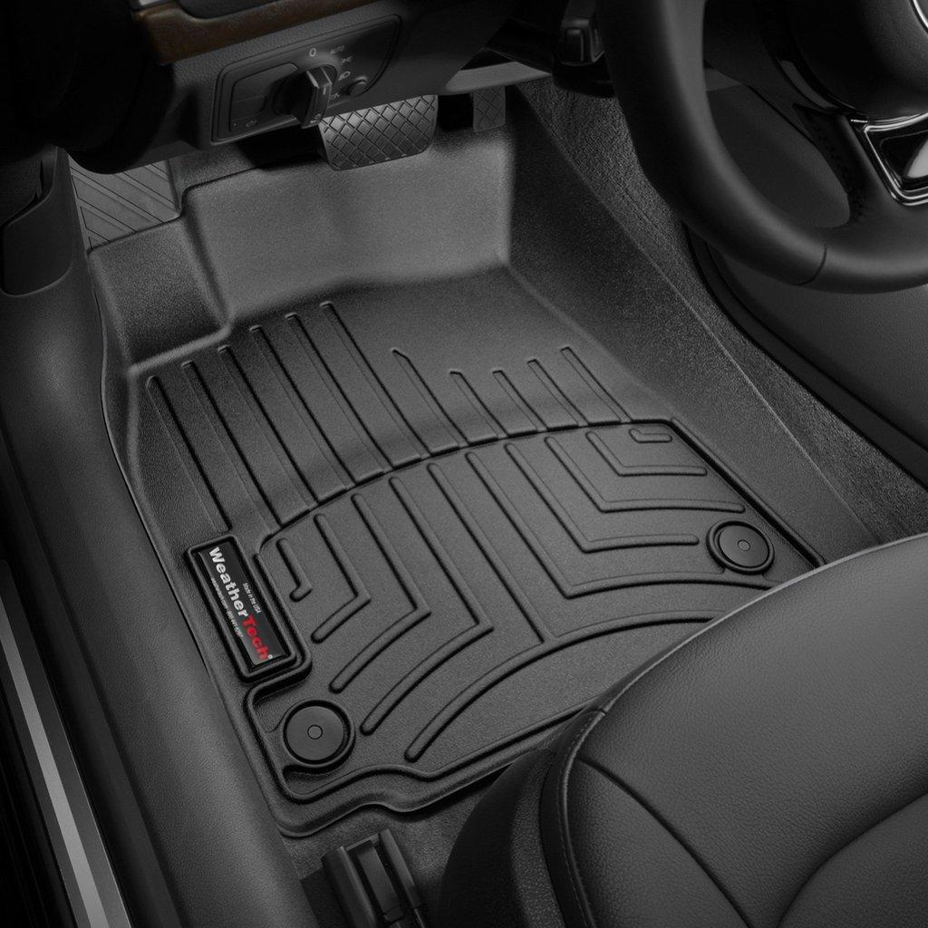 Килимки в салон для Audi A6 2012 - з бортиком передні чорні 445641