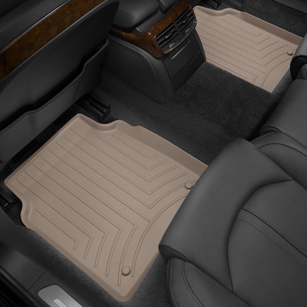 Килимки в салон для Audi A8 2011 - бежеві задні LONG 454202