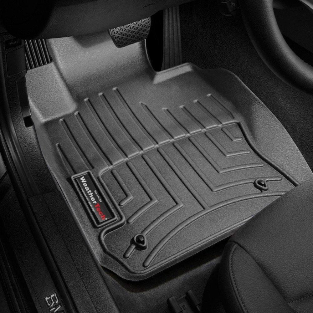 Килимки в салон для BMW X1 2010 - X drive з бортиком передні чорні 443651