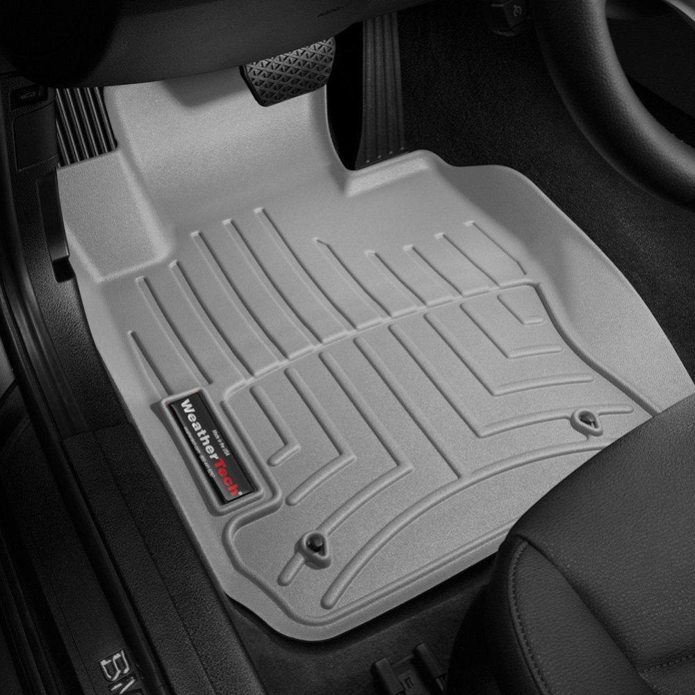 Килимки в салон для BMW X1 2010 - X drive з бортиком передні сірі 463651