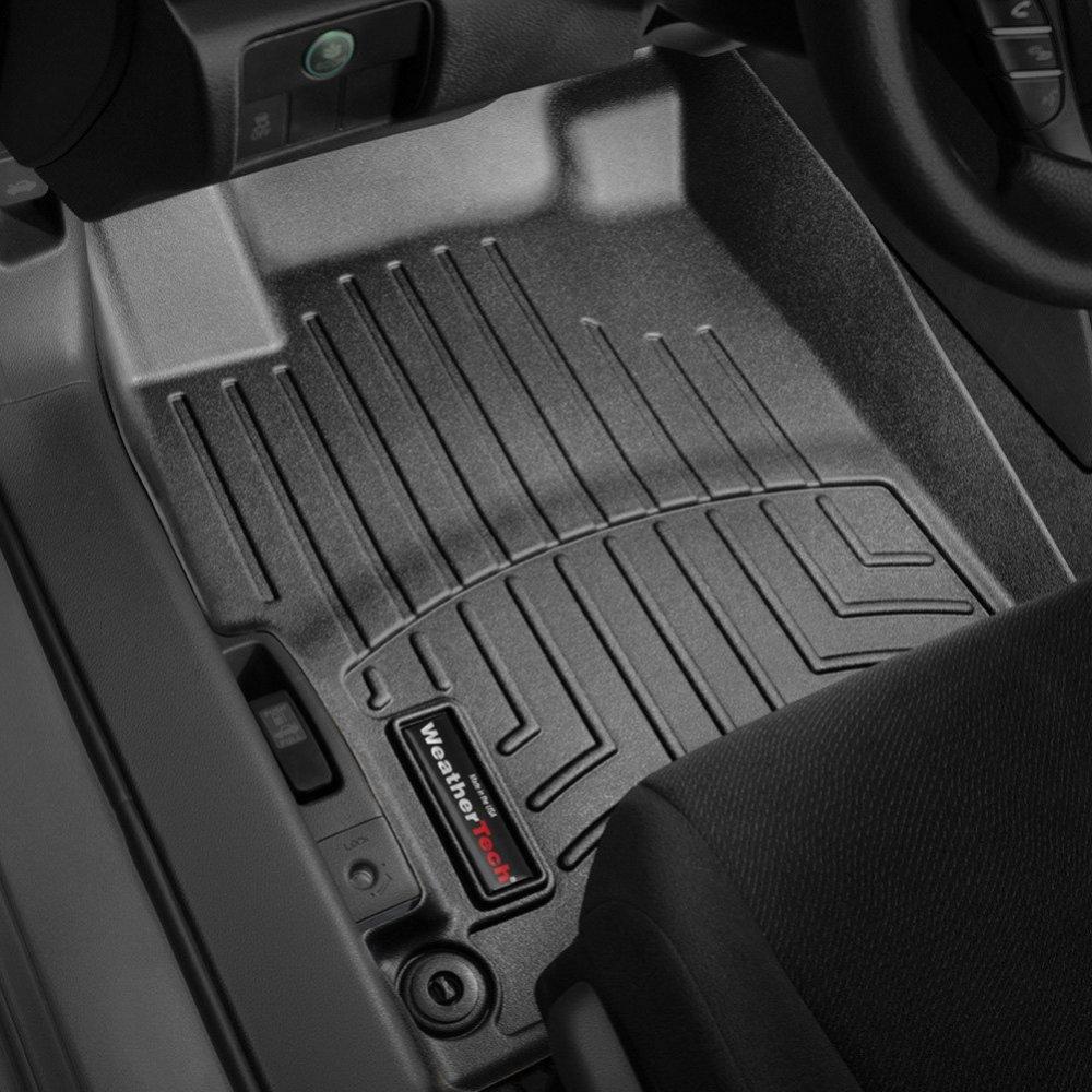 Килимки в салон для Honda Accord 2013 - з бортиком передні чорні 444811