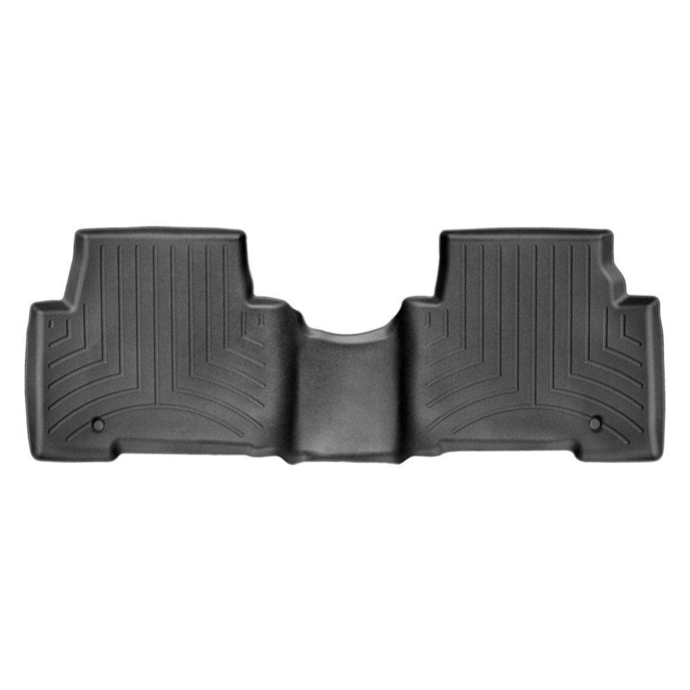 Килимки в салон для Hyundai Santa Fe 2012 - з бортиком чорні задні 444402