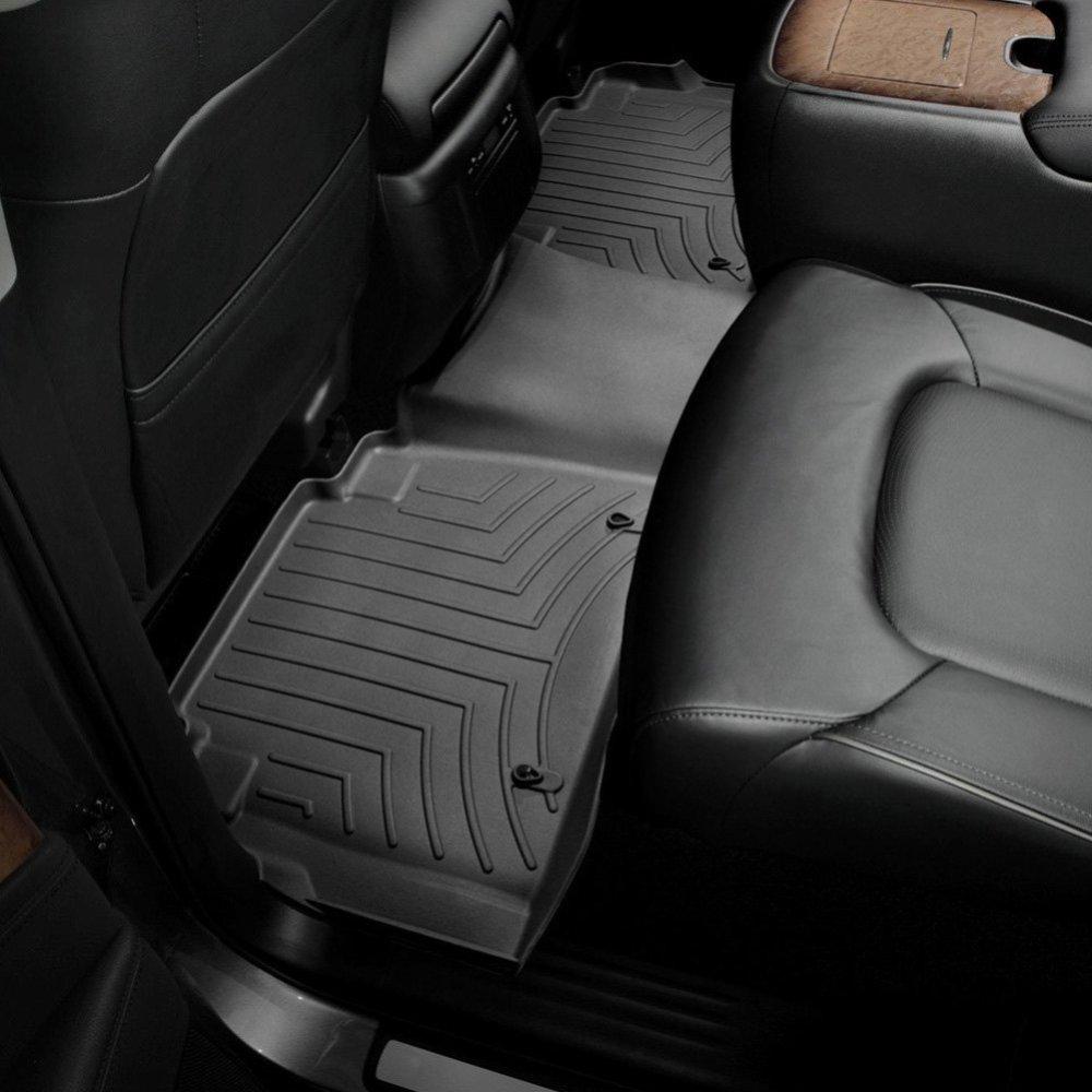 Килимки в салон для Infiniti QX56 2010 - з бортиком чорні задні 443362