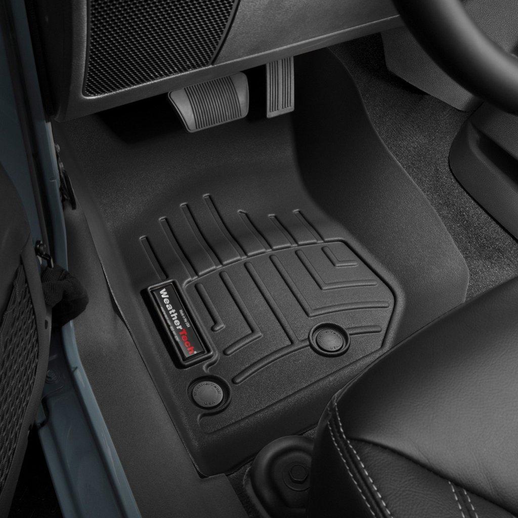 Килимки в салон для Jeep Wrangler 2014 - передні чорні UNLIMITED 445731