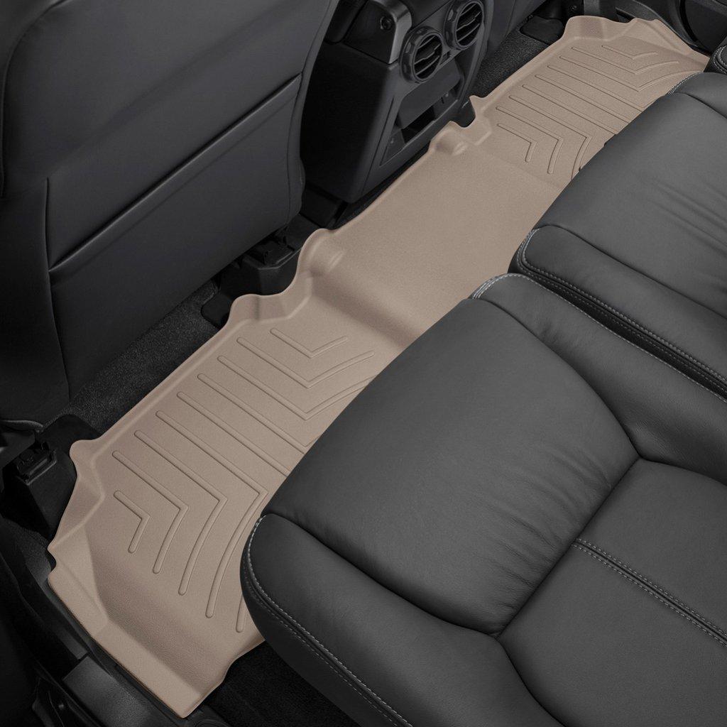 Килимки в салон для Land Rover Discovery 2013 - з бортиком задні бежеві LR4 453623