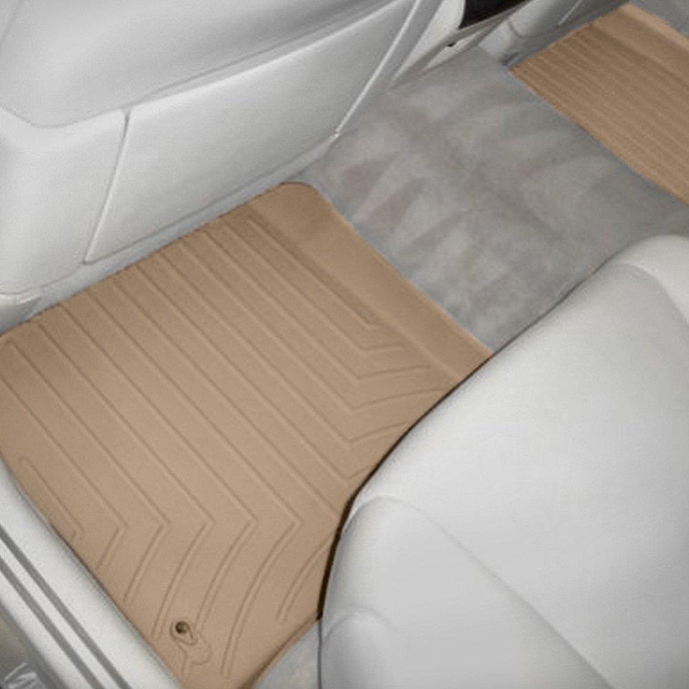 Килимки в салон для Lexus LS 460 2006 - з бортиком бежеві задні LONG 452073