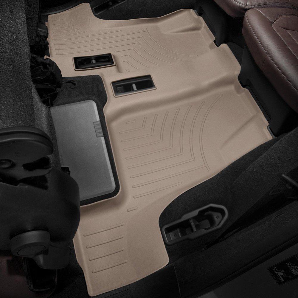 Килимки в салон для Mercedes-Benz GL 2012 - з бортиком бежеві третій ряд 454013