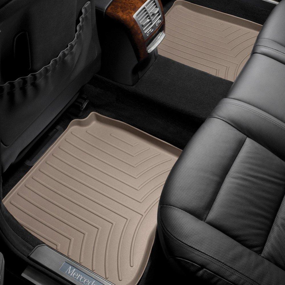 Килимки в салон для Mercedes-Benz S W221 2007 - з бортиком задні бежеві 452522