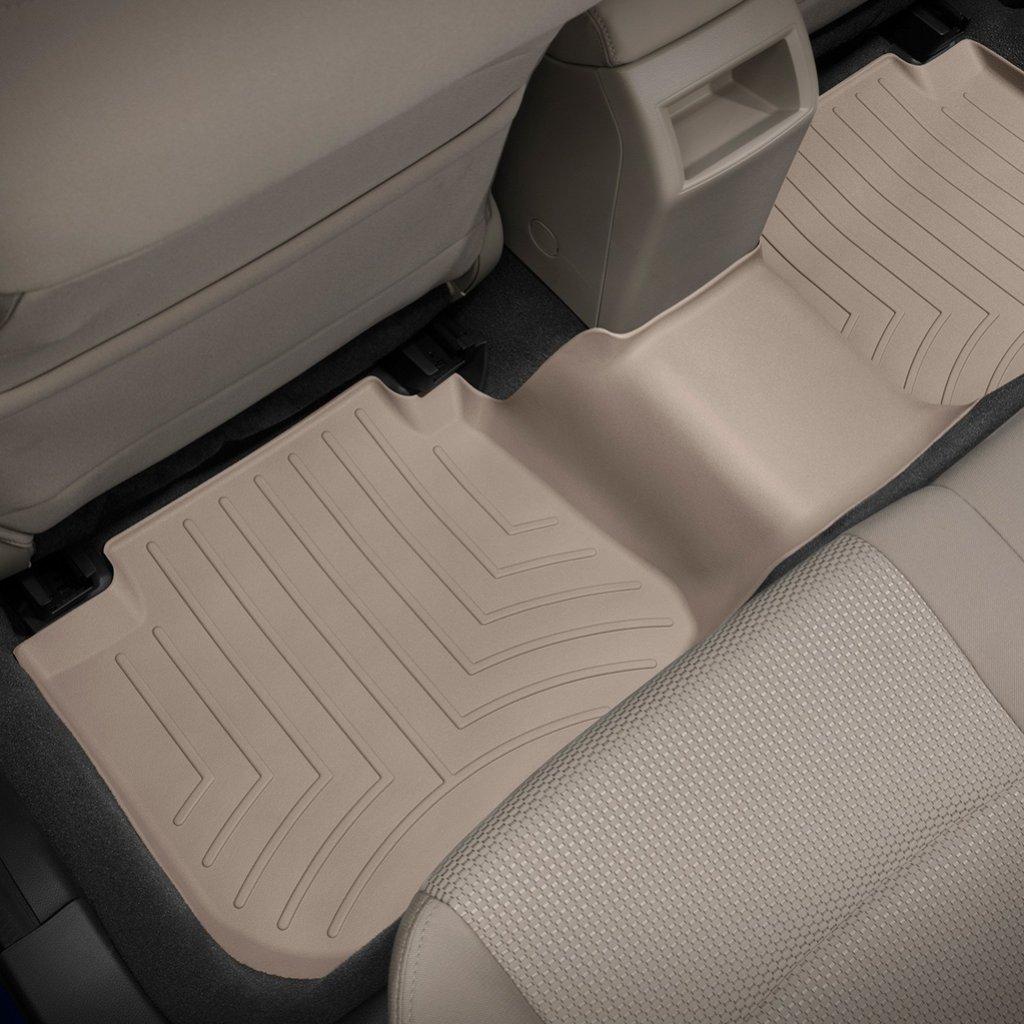 Килимки в салон для Subaru Legacy 2015 - з бортиком задні бежеві 457082