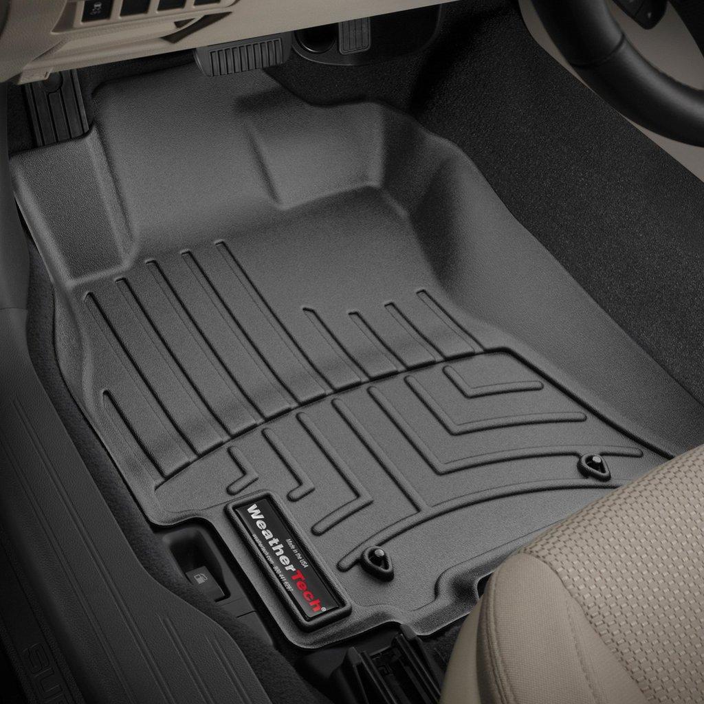 Килимки в салон для Subaru Legacy 2015 - з бортиком передні чорні 447081