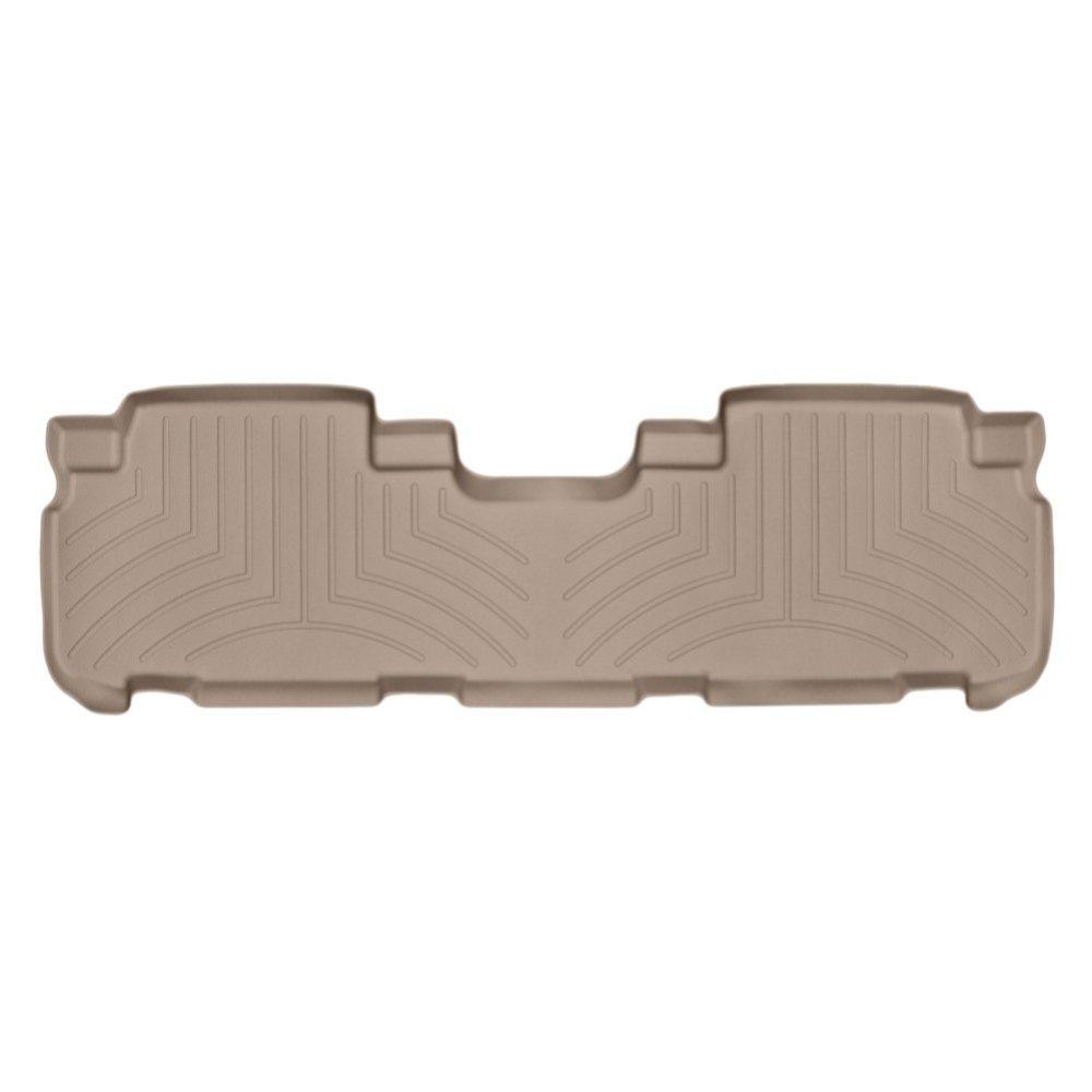 Килимки в салон для Toyota Highlander 2014 - з бортиком бежеві задні 456322