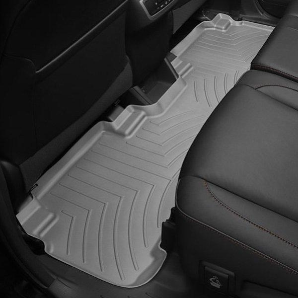 Килимки в салон для Toyota Highlander 2014 - з бортиком сірі задні 466322