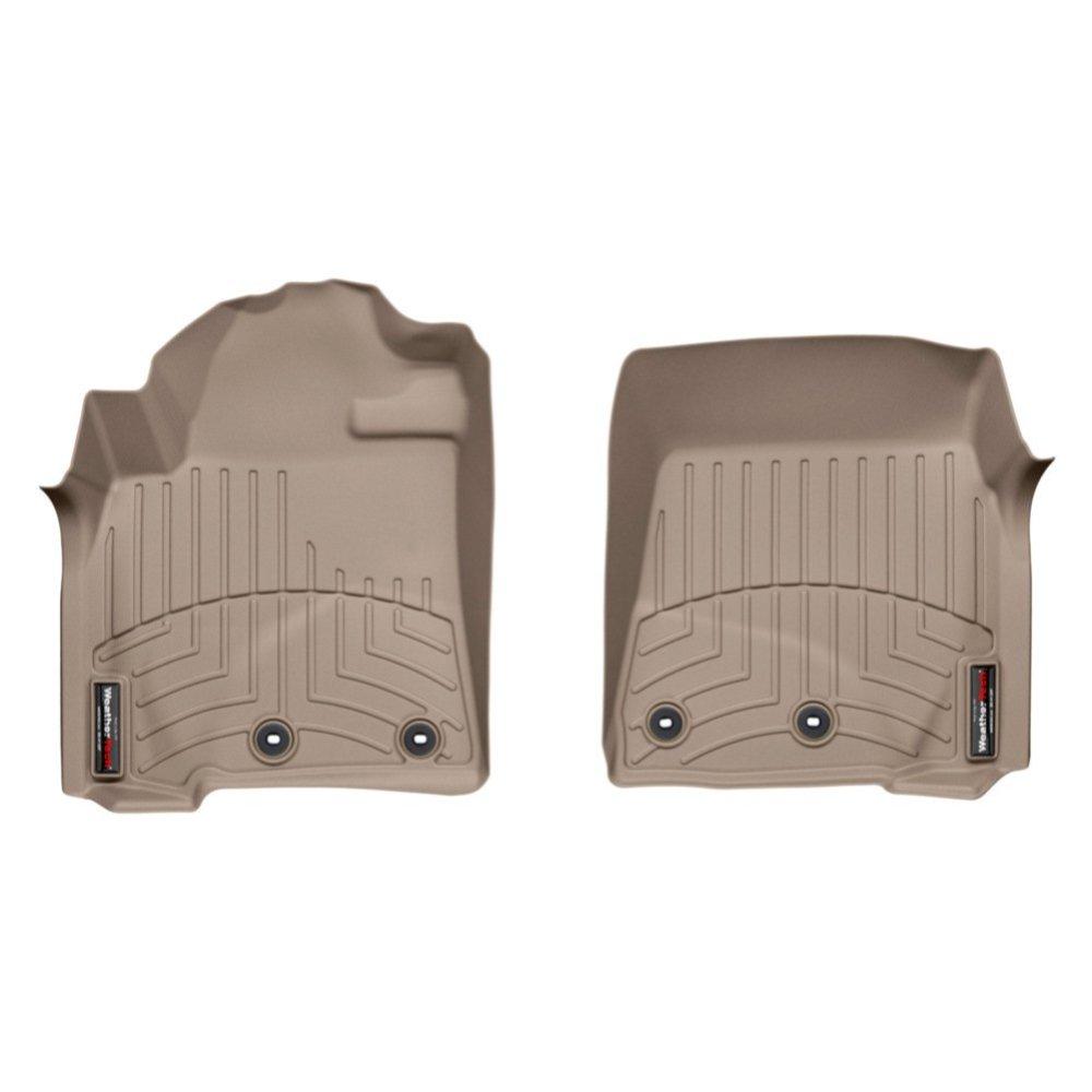 Килимки в салон для Toyota Land Cruiser 200 2012 - LX 570 з бортиком передні бежеві 454231