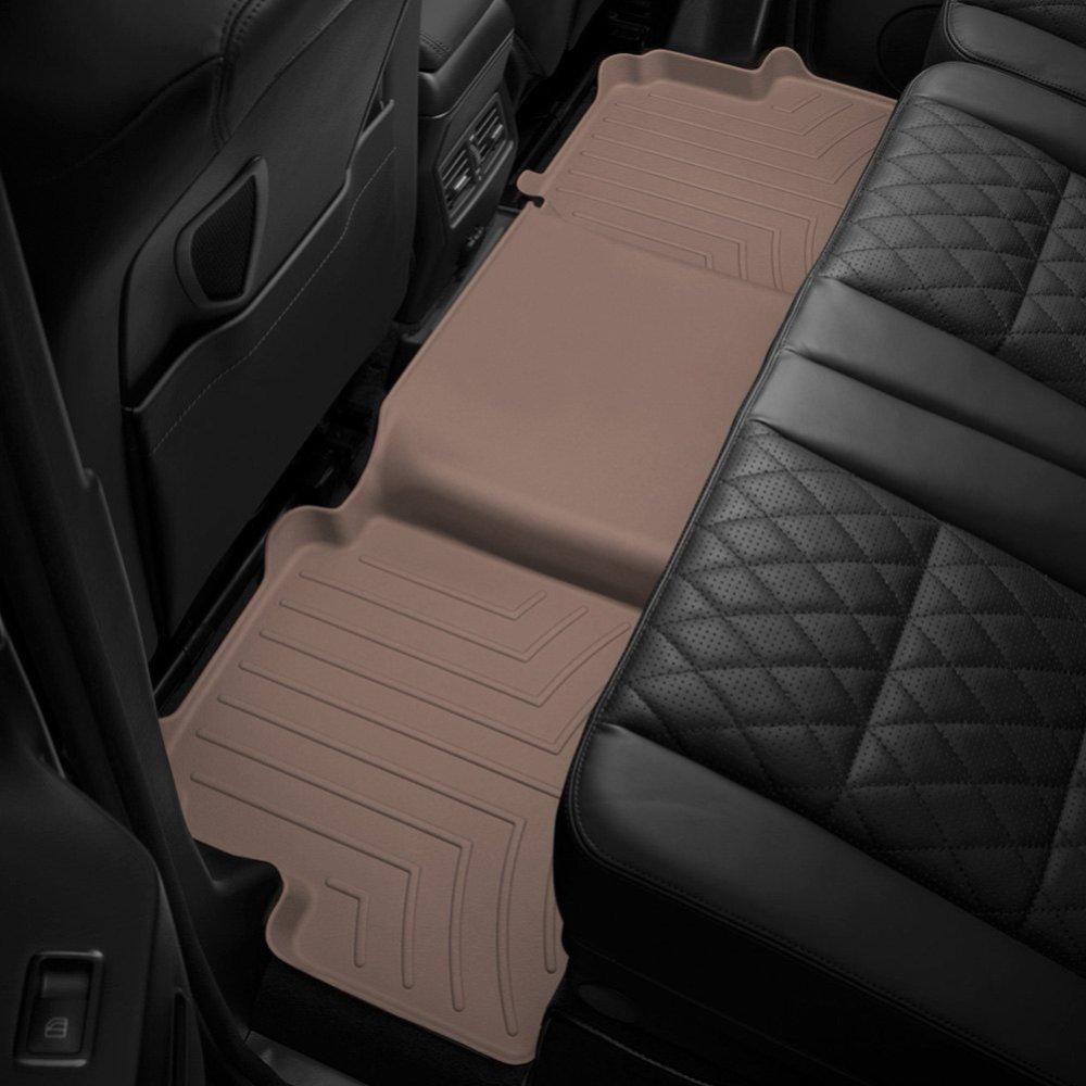 Килимки в салон для Toyota Sequoia 2007-12 з бортиком задні бежеві центр з консоллю 450937