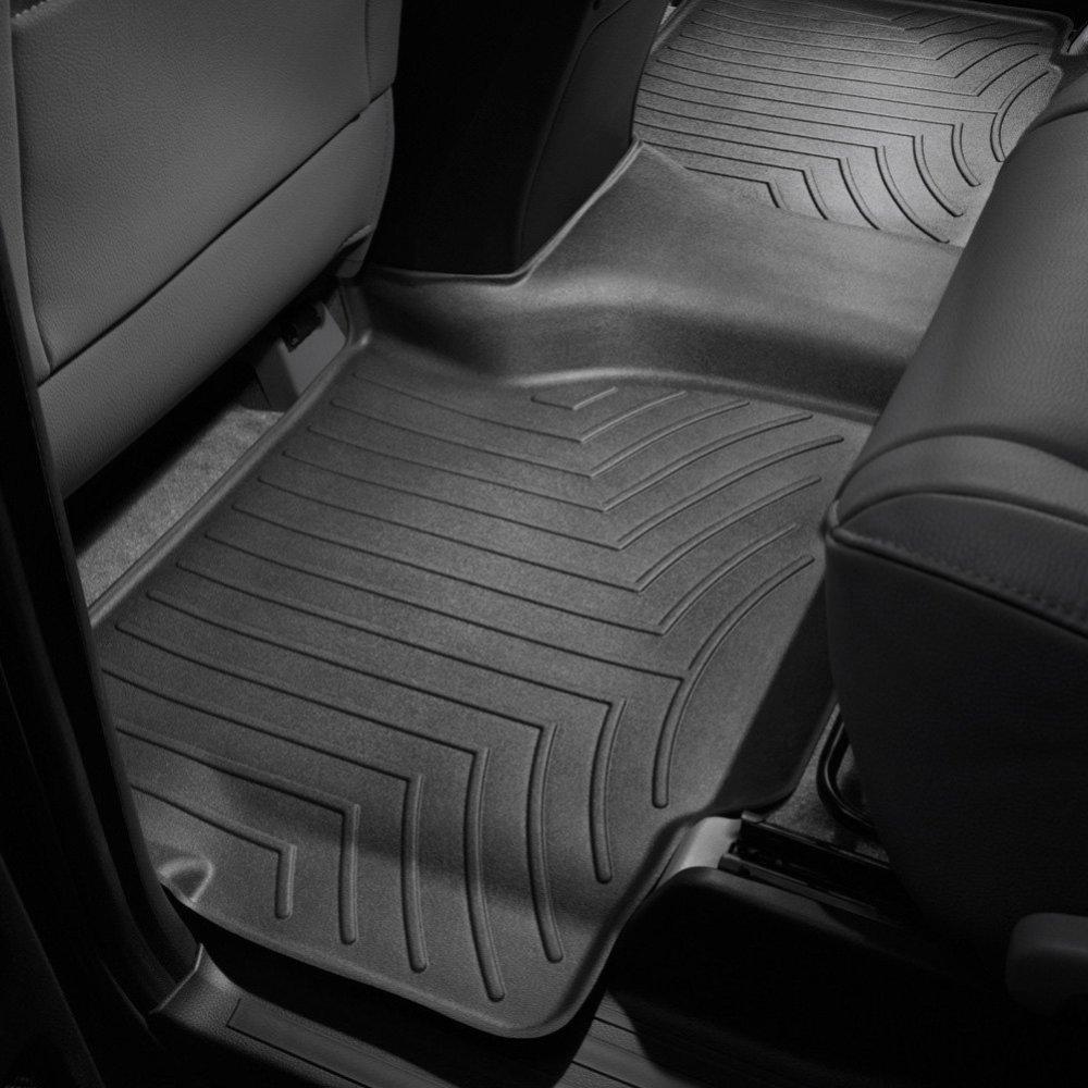 Килимки в салон для Toyota Sequoia 2007-12 з бортиком задні чорні без центр. консолі 440934