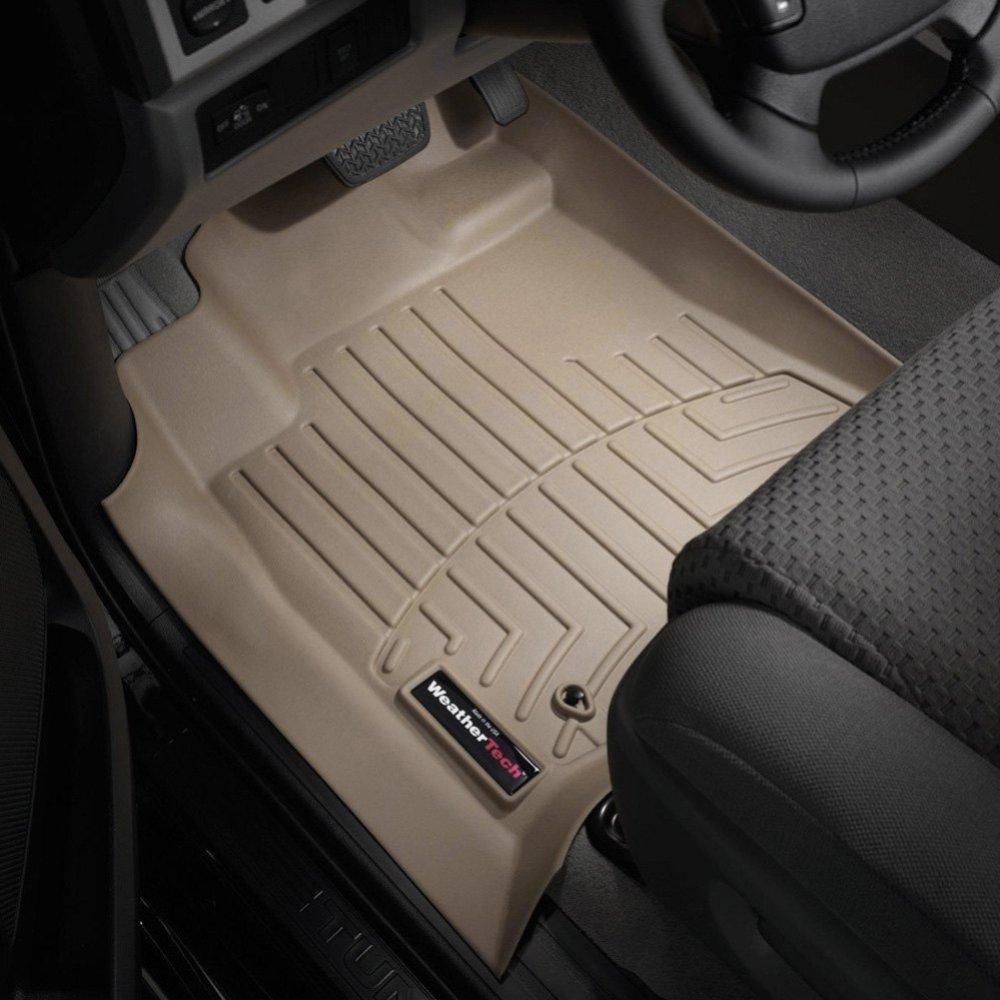 Килимки в салон для Toyota Sequoia 2007-12 з бортиком передні бежеві 452771