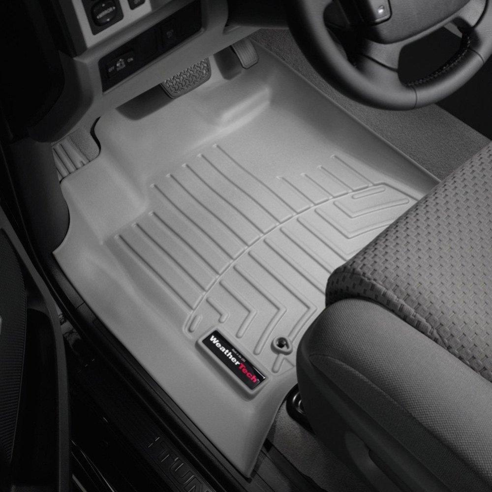 Килимки в салон для Toyota Sequoia 2007-12 з бортиком передні сірі 462771