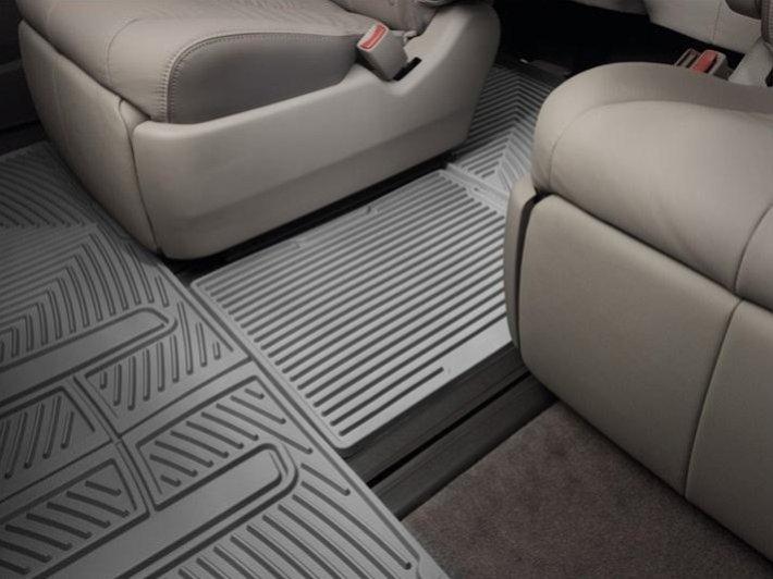 Килимки в салон для Toyota Sienna 2010 - перемичка сіра W247GR